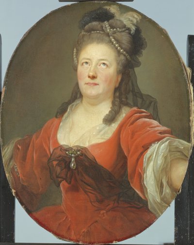 Portret van de Actrice Friederike Seyler door Anton Graff