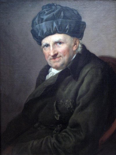 Proost Johann Joachim Spalding in een kamerjas door Anton Graff
