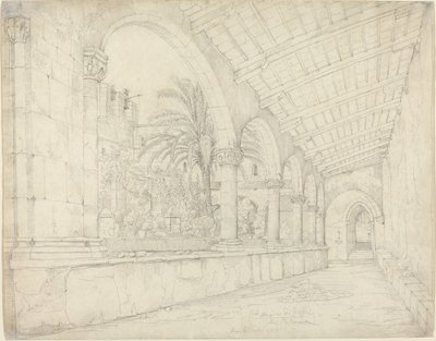 Het Klooster van Santa Maria di Gesù in Palermo door Anton Hallmann