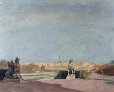Uitzicht vanaf het Belvedere op Wenen door Anton Hans Karlinsky