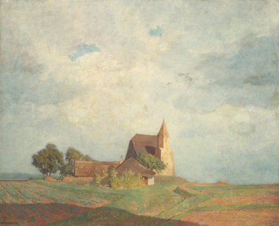 Kerk in Holzern bij Säusenstein door Anton Hans Karlinsky