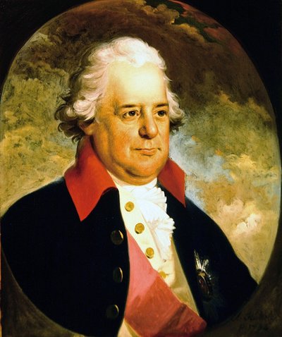 Portret van Sir George Yonge Bt. door Anton Hickel