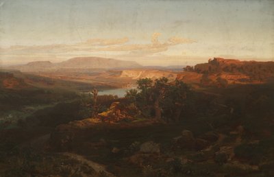 Landschap in de Rijnpfalz door Anton Hlavacek