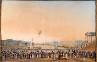 Intocht van Lodewijk XVIII, koning van Frankrijk, in Parijs op 3 mei 1814 door Anton Ignaz Melling