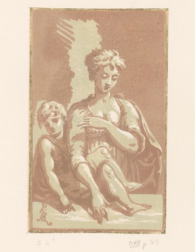 Maria met het Christuskind door Anton Maria I Zanetti