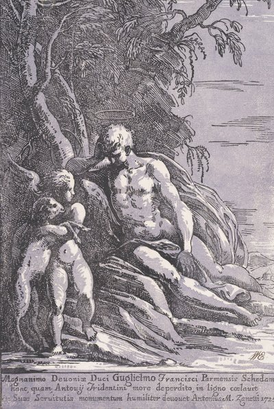 Sint Jan in de Woestijn, 1725 door Anton Maria Zanetti