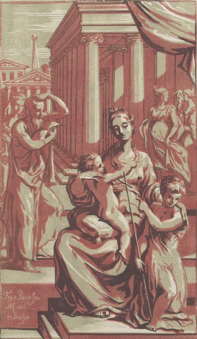De Maagd en het Kind met Sint-Jan de Doper, ca. 1722 door Anton Maria Zanetti