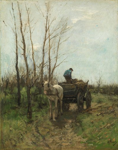 Hout verzamelen door Anton Mauve