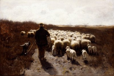Terugkeer van de kudde door Anton Mauve