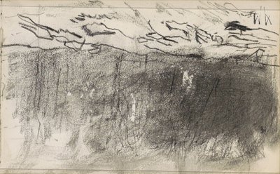 Veld aan de rand van een bos door Anton Mauve