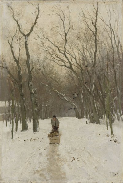 Winter in het Scheveningse Bos door Anton Mauve