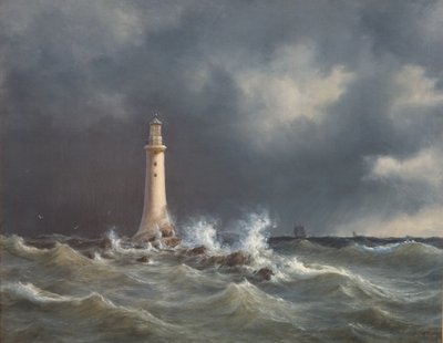 Eddystone vuurtoren door Anton Melbye