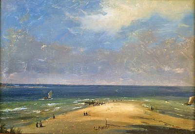 Het strand van Marseille door Anton Melbye