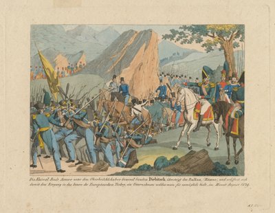 Het leger van graaf Ivan Ivanovich Diebitsch steekt de Balkan over door Anton Paul Eisen