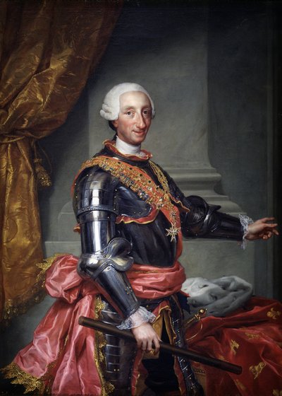 Karel III van Spanje, ca. 1761 door Anton Raphael Mengs
