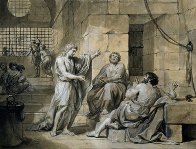 Jozef van Egypte in de gevangenis door Anton Raphael Mengs