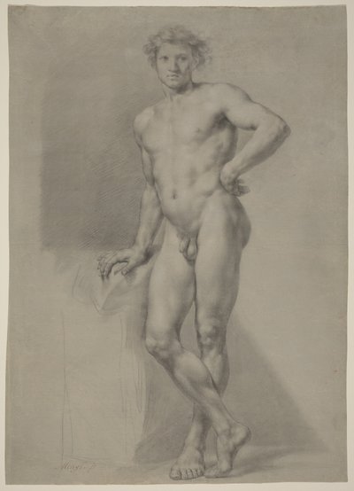 Studie van mannelijk naakt door Anton Raphael Mengs
