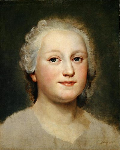 Portretstudie van een dame door Anton Raphael Mengs