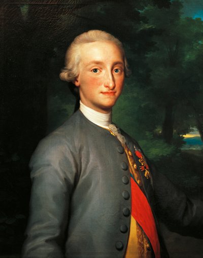 Portret van Karel IV van Bourbon, Prins van Asturië en Koning van Spanje door Anton Raphael Mengs