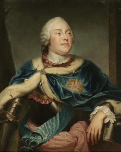 Portret van Frederik Christiaan, keurvorst van Saksen 1722-1763 door Anton Raphael Mengs