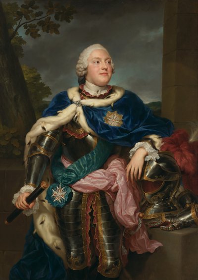 Portret van Friedrich Christian, prins van Saksen door Anton Raphael Mengs