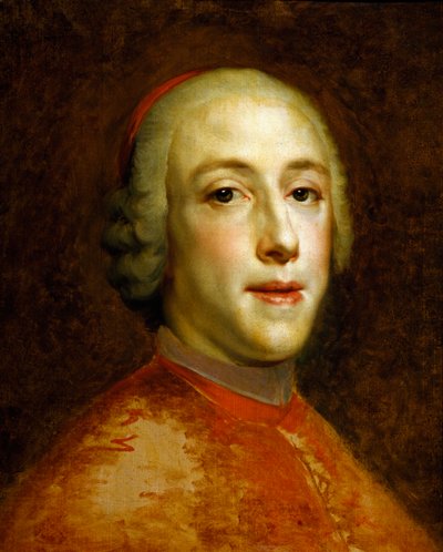 Portret van Henry Benedict Marie Clement Edward Stuart, Kardinaal York, circa 1756 door Anton Raphael Mengs
