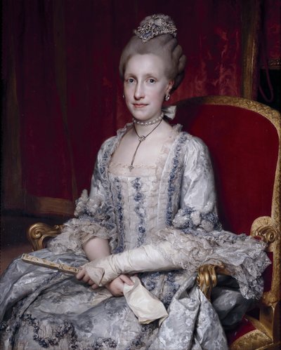 Portret van Infanta Maria Luisa van Spanje 1745-1792, Heilige Roomse Keizerin, 1770 door Anton Raphael Mengs