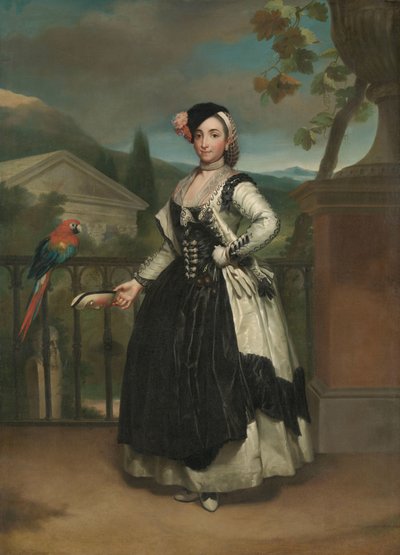 Portret van Isabel Parreño y Arce, Marquesa de Llano door Anton Raphael Mengs