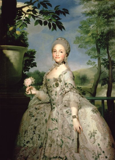 Portret van Marie-Louise van Bourbon (1751-1819) door Anton Raphael Mengs