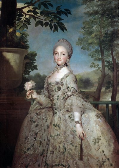 Portret van Marie Louise van Parma, prinses van Asturië door Anton Raphael Mengs