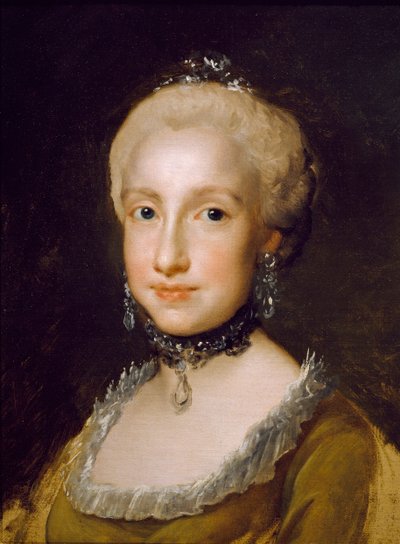 Portret van Infanta Maria Luisa van Bourbon door Anton Raphael Mengs