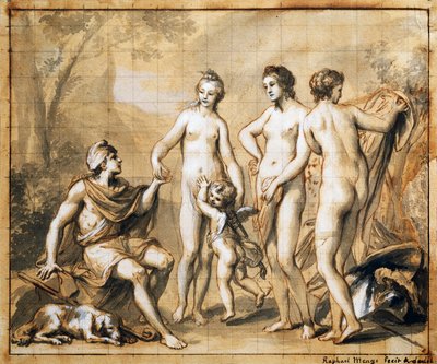 Het Oordeel van Paris door Anton Raphael Mengs