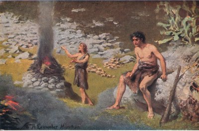 Kaïn en Abel, uit Hulberts Verhaal van de Bijbel uitgegeven door The John Winston Company, 1932 door Anton Robert Leinweber