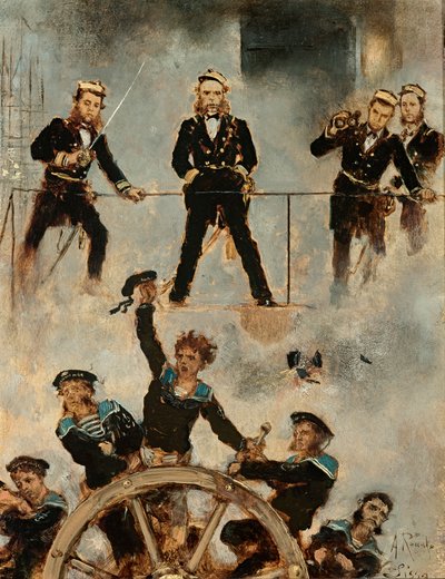 Tegetthoff in de Zeeslag bij Lissa II door Anton Romako
