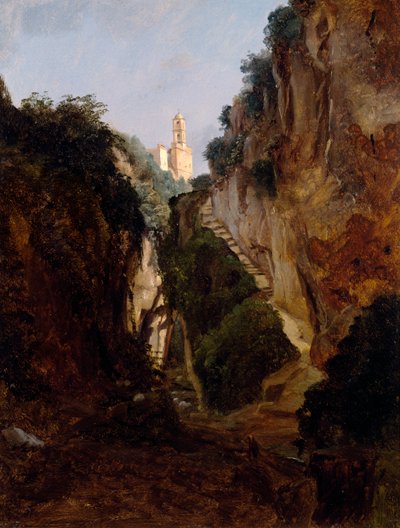 Rotskloof in Sorrento, door Anton Sminck Pitloo, Nederland, 20e eeuw door Anton Sminck Pitloo