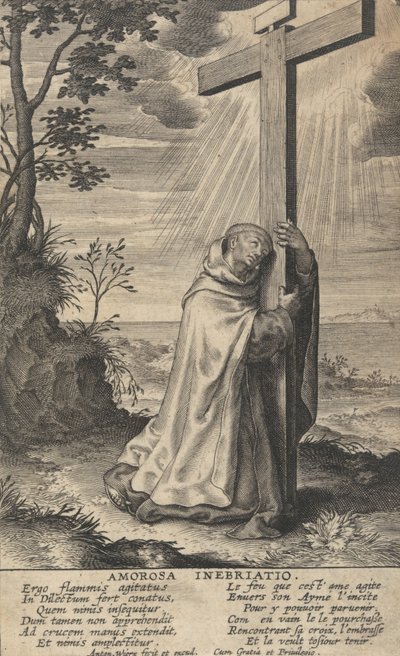 Amorosa Inebriatio uit Het Leven van Sint Jan van het Kruis, 1622-24 door Anton Wierix