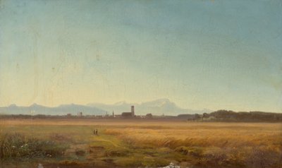 Uitzicht op München door Anton Zwengauer
