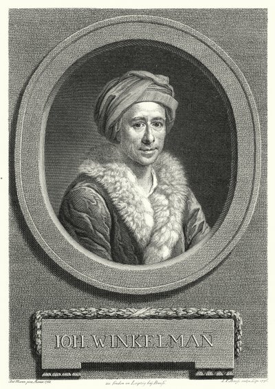 Johann Joachim Winckelmann, Duitse kunsthistoricus en archeoloog door Anton von (after) Maron