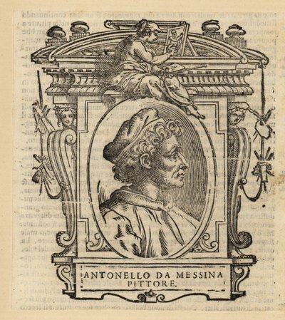 Portret van Anthony van Messina, Italiaanse schilder uit Messina, Sicilië, van de Italiaanse Renaissance, circa 1430-1479 door Antonello da (after) Messina