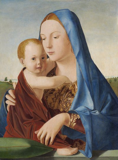 Madonna en Kind, c.1475 door Antonello da Messina