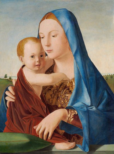 Madonna en Kind, ca. 1475 door Antonello da Messina