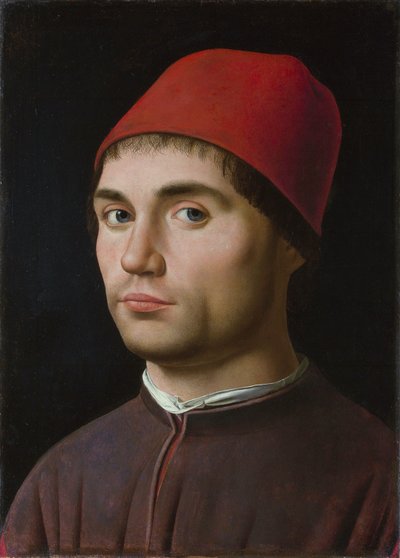 Portret van een man door Antonello da Messina