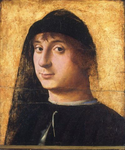 Portret van een jonge heer door Antonello da Messina