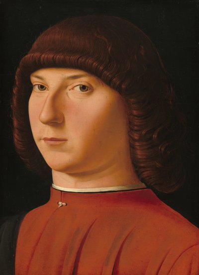 Portret van een Jonge Man door Antonello da Messina