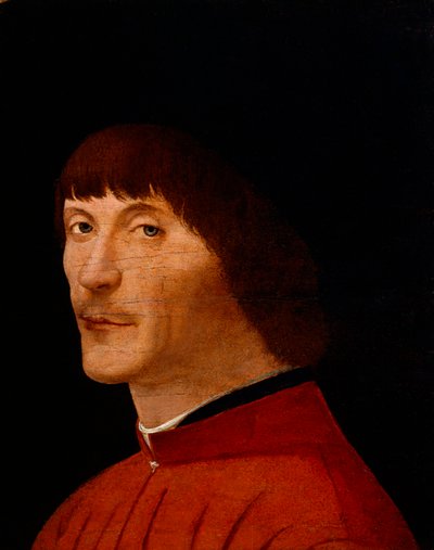 Portret van een man, 1468-1470 door Antonello da Messina