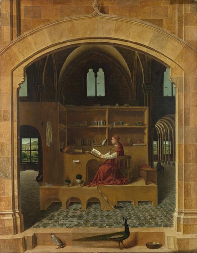Sint Hiëronymus in zijn Studie door Antonello da Messina