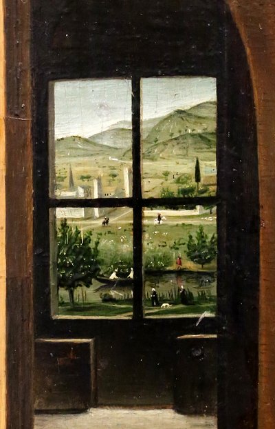 Hiëronymus in zijn studeerkamer, detail, ca.1475 (olieverf op paneel) door Antonello da Messina