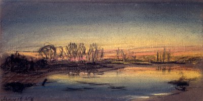 Zonsondergang, mei 1884 door Frederick (attr. to) Barnard