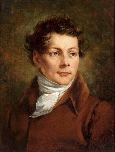 Portret van Karol Brodowski, broer van de kunstenaar door Antoni Brodowski