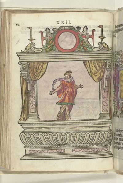 Toneel met de personificatie van Mildheid (Clementia), 1578 door Antoni van Leest